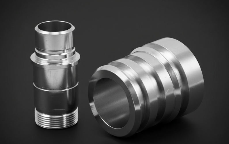 CNC Turned Brass Threaded Coupling Adapter